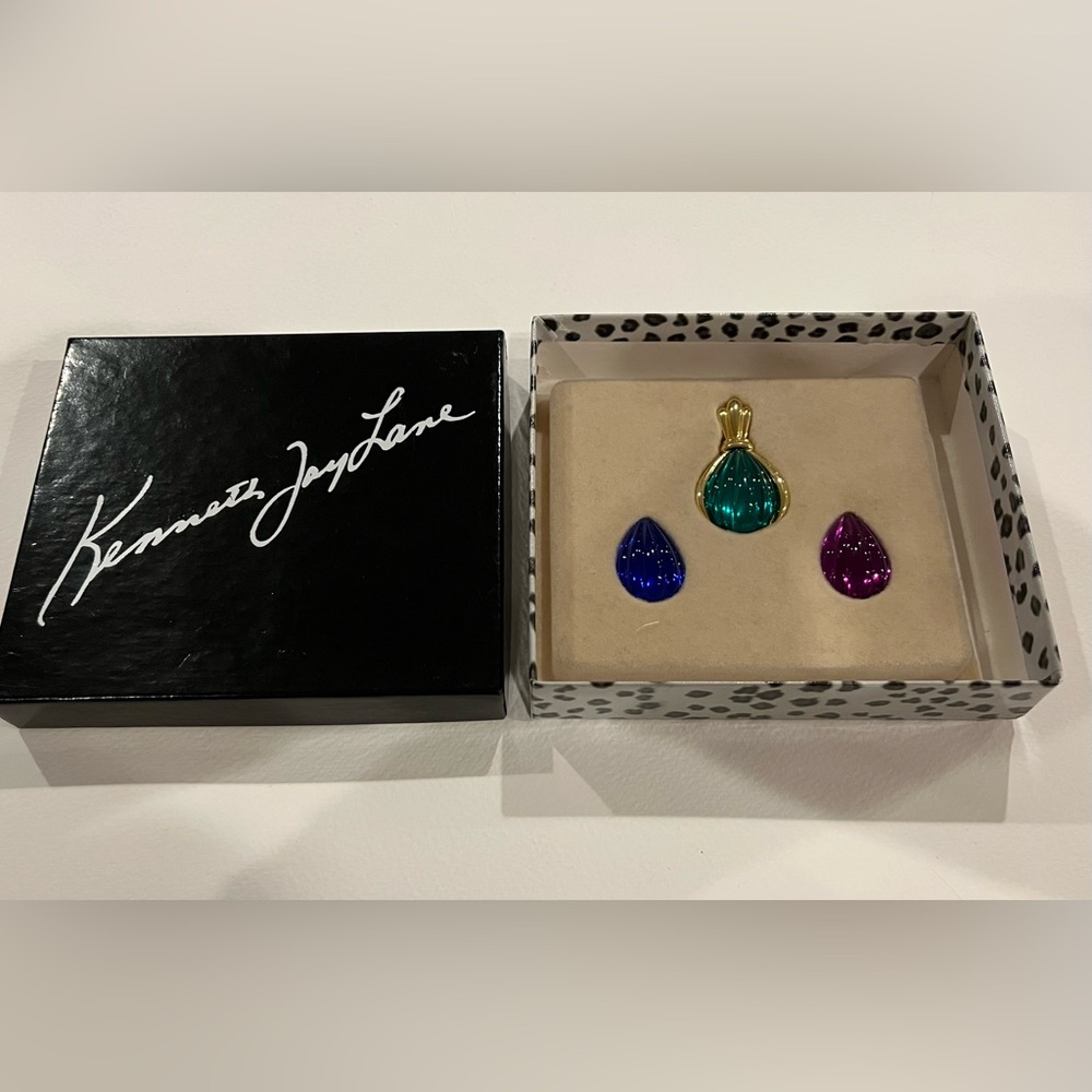 Kenneth Jay Lane interchangeable pendant, no chain